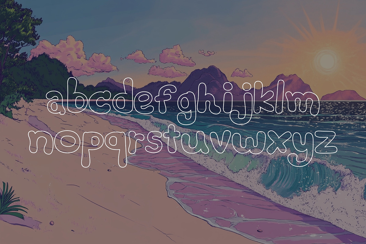 Outline Echoes - Outline Typeface, a Handwritten Font by HipFonts (Photo 7 of 8)