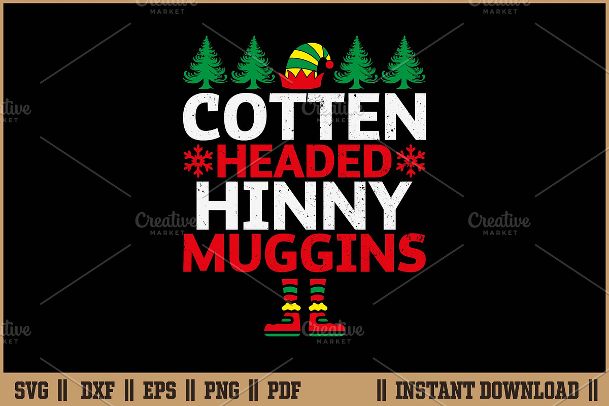 Cotten Headed Hinny Muggins SVG, a Seasonal Illustration by Handy Arts Studio (Photo 1 of 3)