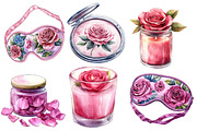 Pink Roses Pamper Time Clipart, an Illustration by Designworld (Thumbnail 2 of 6)