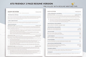 Modern Resume Template ATS GoogleDoc