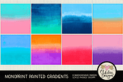 Monoprint Painted Gradients, a Texture Graphic by Clikchic Designs (Thumbnail 2 of 5)