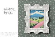 Vintage Frame & Wallpaper Mockup, a Household Mockup by mock-ups (Thumbnail 8 of 14)