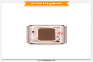 Wet Wipes Package Mockup