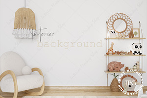 Interior Background - Nursery JPG, a Print Template by Mockup Shop