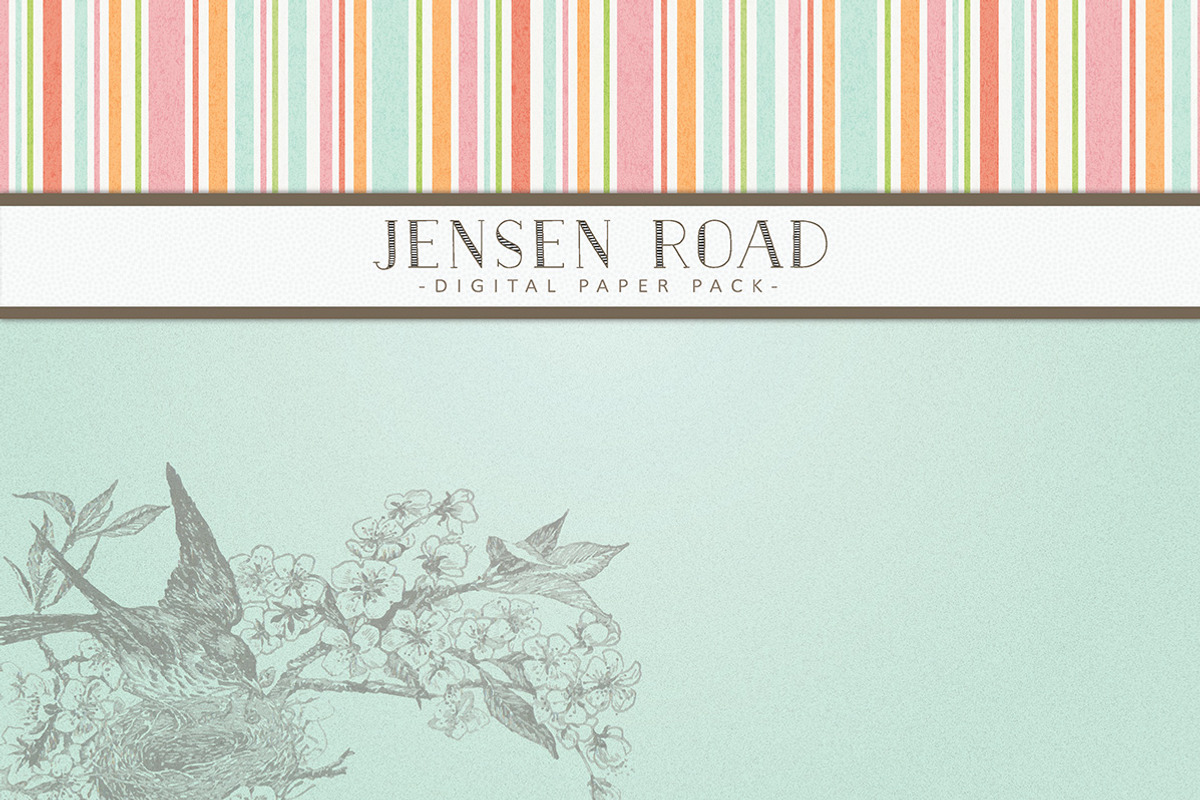 Spring Digital Scrapbook Papers preview 2