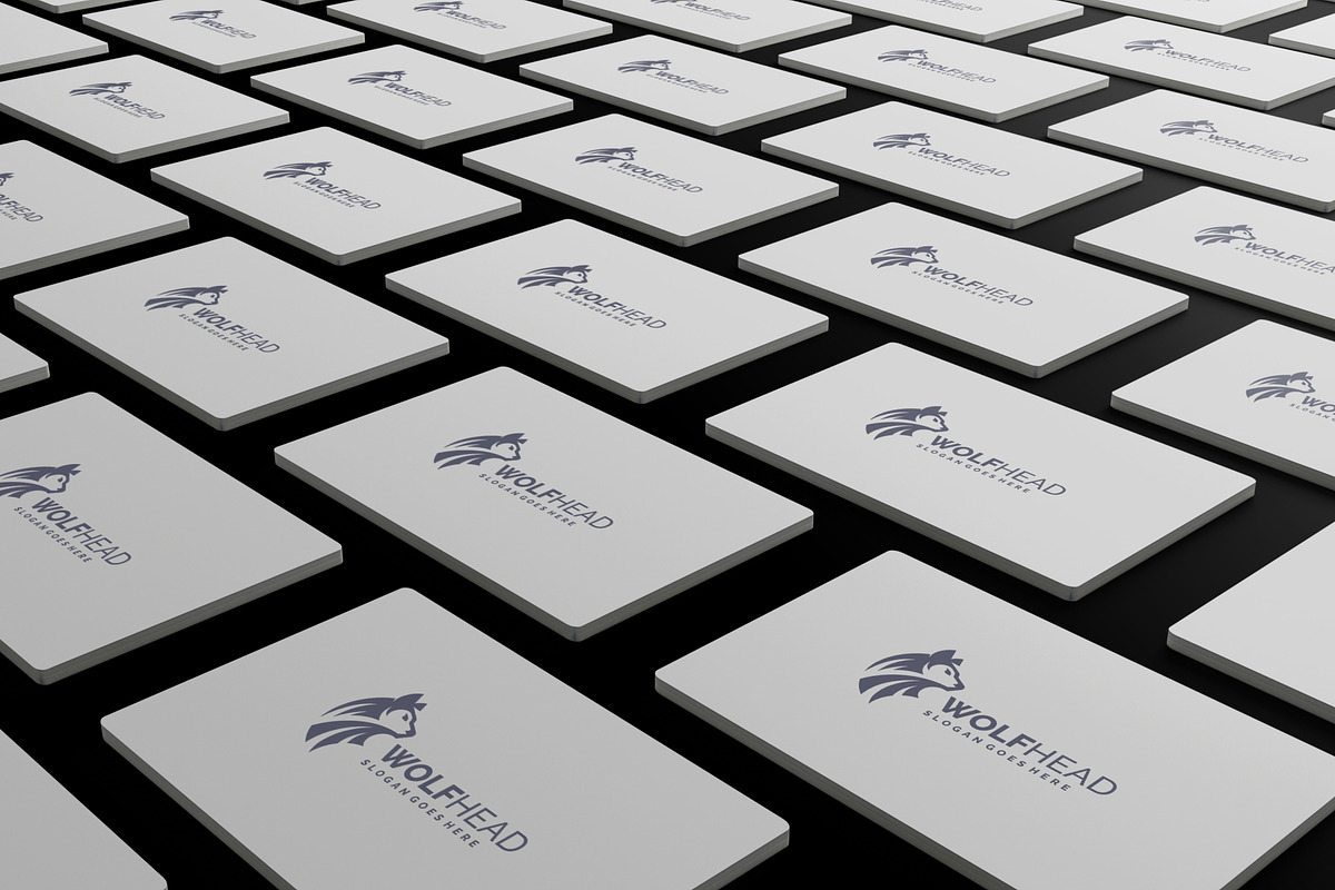 Monochrome Wolf Head Stag Logo, a Branding & Logo Template by Artnivora.Std (Photo 5 of 5)