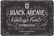 Black Arcade, a Script Font by Vintage Division (Thumbnail 1 of 20)