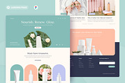 Charmie - Beauty Brand Landing Page, an UI Kit Template by peterdraw (Thumbnail 1 of 3)