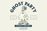 Ghost Characters Collection, a Seasonal Illustration by Alina Sh (Thumbnail 1 of 6)