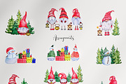 Christmas snowmen & gnomes, an Illustration by Jeanna Draw (Thumbnail 5 of 17)