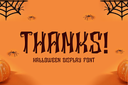 Rickwo Spooky - Halloween Font, a Blackletter Font by Iqsiart Studio (Thumbnail 8 of 8)