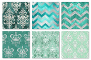 Mint Green Silver Glitter Texture, a Texture Graphic by Dream Creation (Thumbnail 7 of 7)