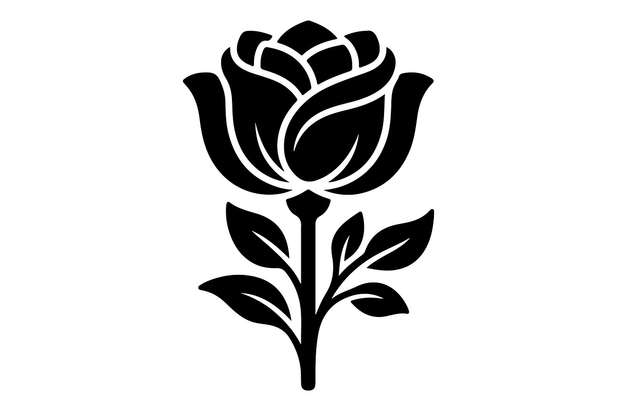 Floral Rose Lotus Silhouette, an Object Graphic by Gfx_Store (Photo 13 of 14)