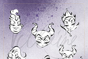 Fairy Tale Villains Doodles Clipart, an Object Graphic by KaramfilaS (Thumbnail 6 of 13)
