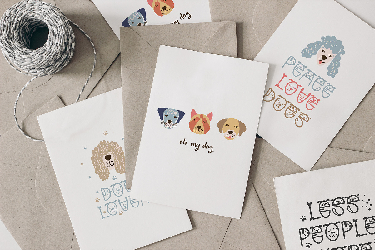Cool Dogs Bundle. Graphics, Patterns, an Animal Illustration by DearLetters (Photo 6 of 16)