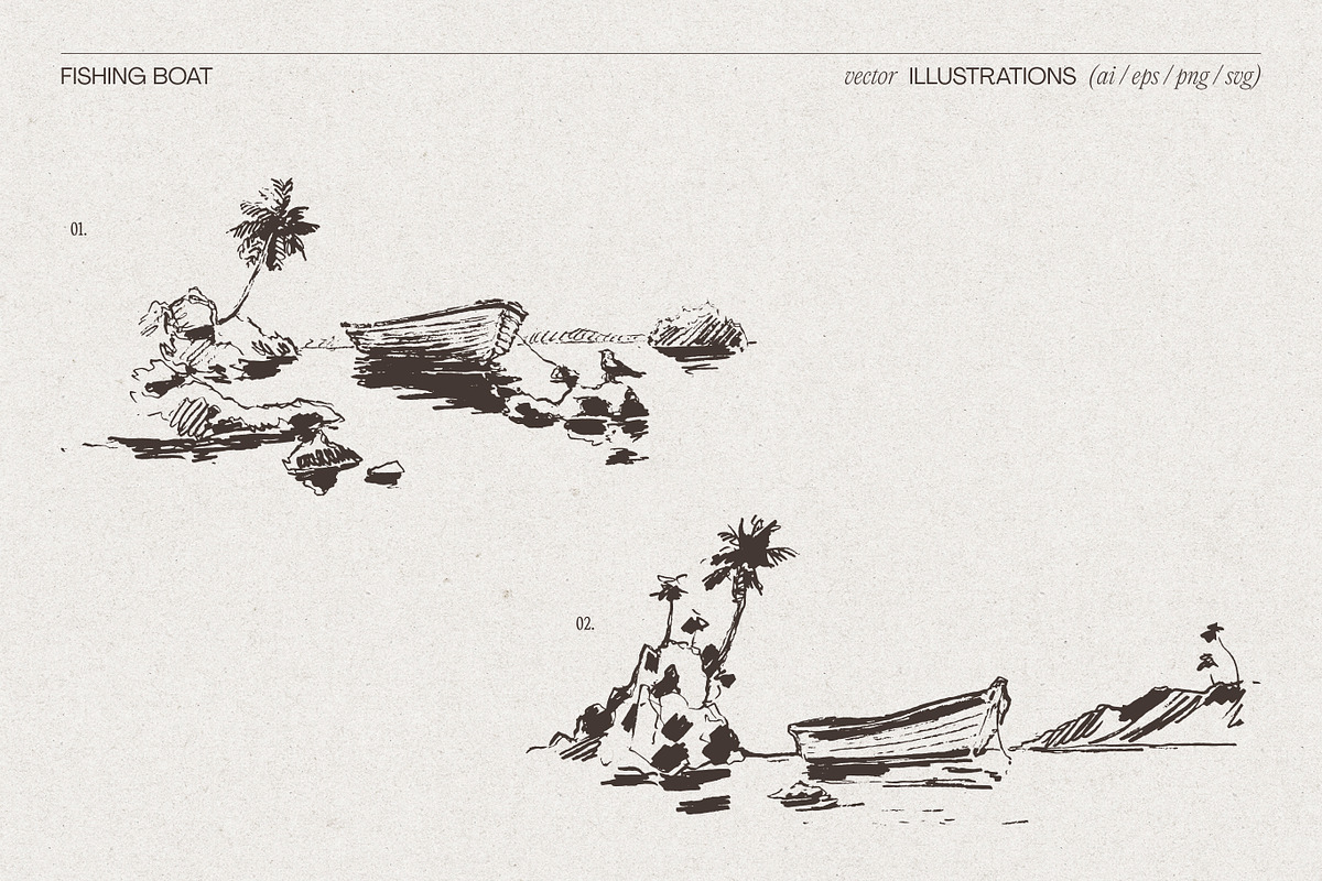 Vintage Nature Landscape Collection, a Seasonal Illustration by TheMountBirdStudio (Photo 6 of 17)