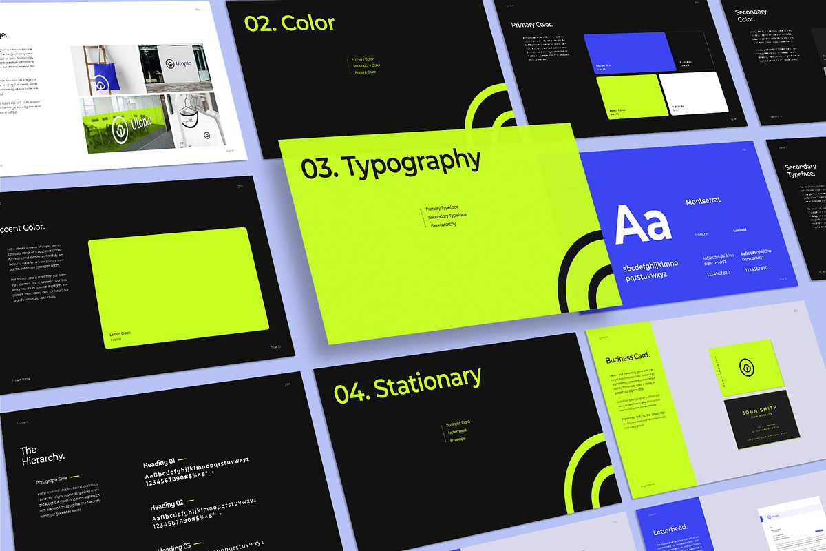 Utopia V2| Brand Guidelines Template, a Branding & Logo Template by graphypix (Photo 16 of 20)