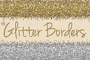 Digital Glitter Borders Clipart Pack, an Object Graphic by Paper Element (Thumbnail 1 of 5)