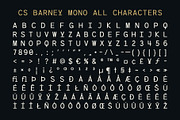 CS Barney Mono 3D, a Sans Serif Font by Craft Supply Co. (Thumbnail 8 of 8)