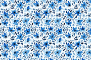Azure, navy and white, a Pattern Graphic by Anya-D (Thumbnail 3 of 9)