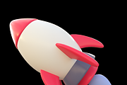 Rocket Space Cartoon, an Object 3D Model by Artix3d Studio (Thumbnail 9 of 9)