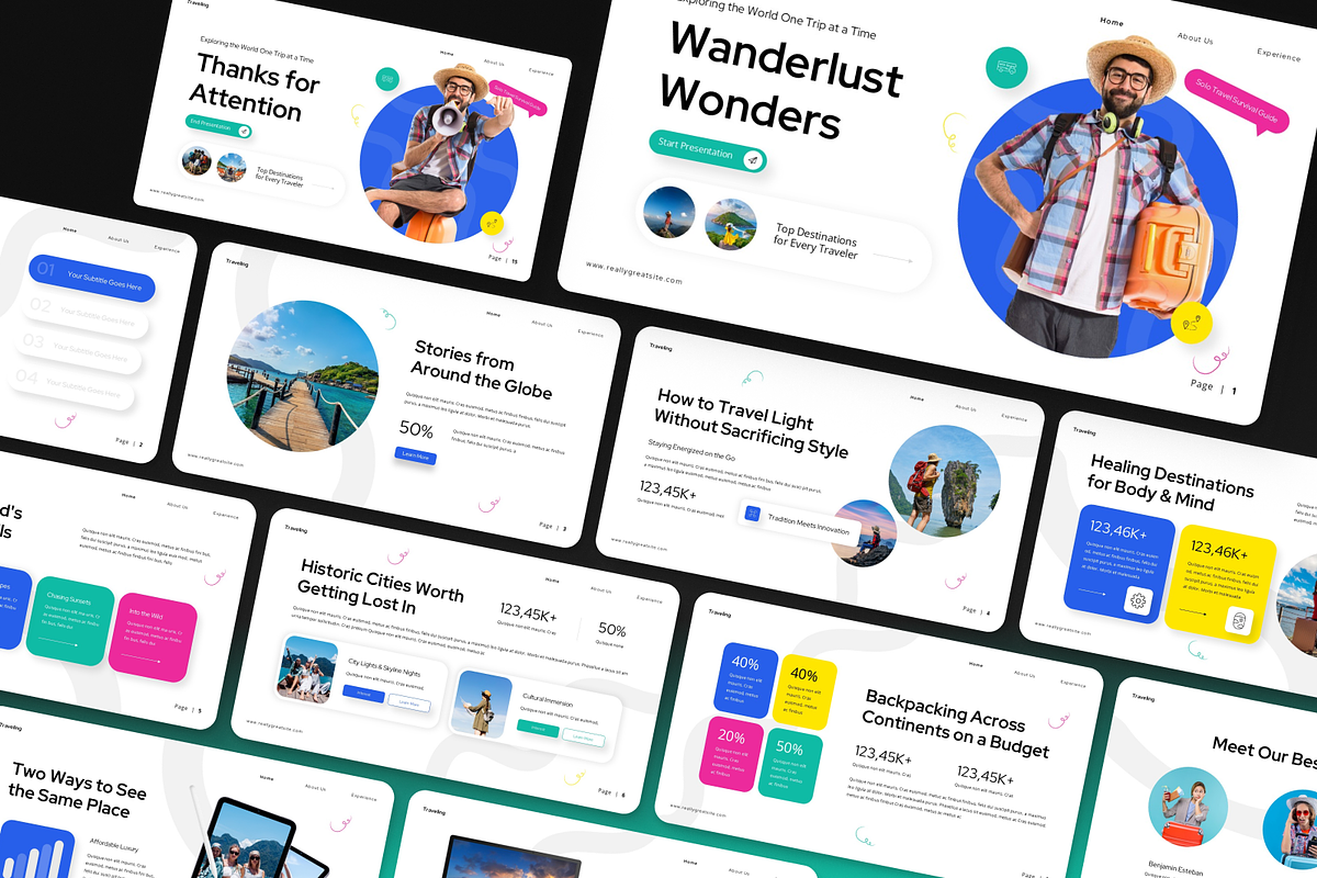 Travel Google Slides Presentation, a Presentation Template by Annora Studio (Photo 7 of 7)