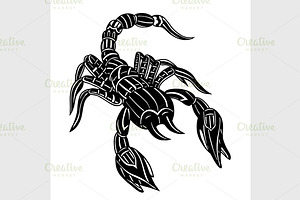 Vector Of Abstract Scorpion