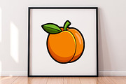 Cartoon Apricot Clipart Collection, a Food Illustration by newminddesign (Thumbnail 5 of 8)