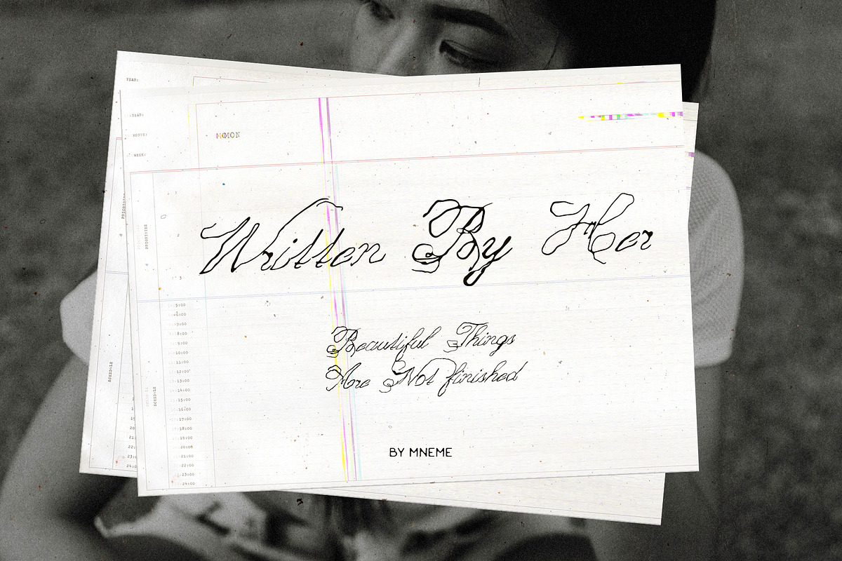 Written by Her: Handwritten Script, a Handwritten Font by Mneme (Photo 1 of 10)