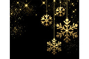 Christmas golden snowflakes set, a Decorative Illustration by Vjom (Thumbnail 4 of 6)