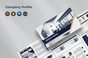 Company Profile: Canva, PPT, GS, Key, a Presentation Template by JetzTemplates (Thumbnail 1 of 4)