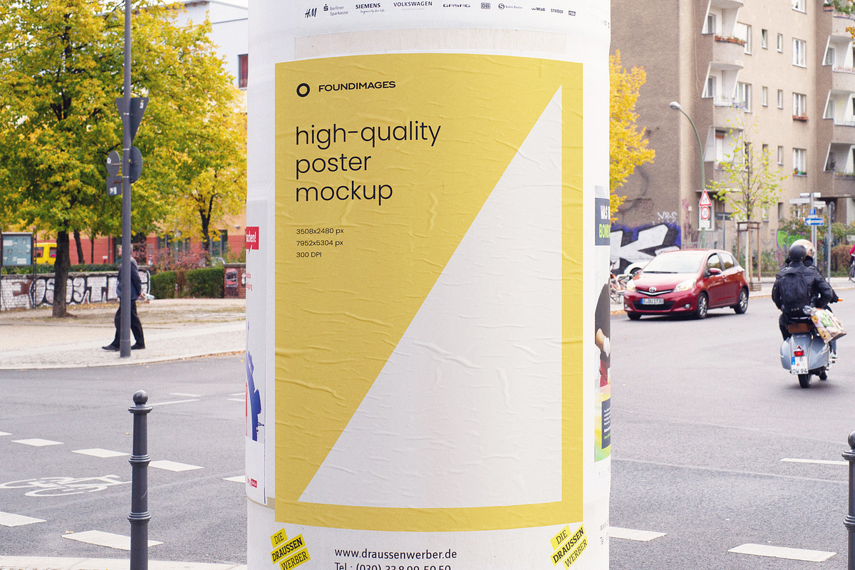 Urban Poster Mockup Template Bundle, an Advertising Mockup by FoundImages (Photo 32 of 52)