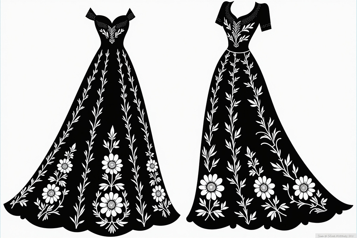 Wedding Dress Vector Pack, an Illustration by Gaye Art (Photo 3 of 21)