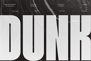 NV Dunk – Condensed Sans Serif