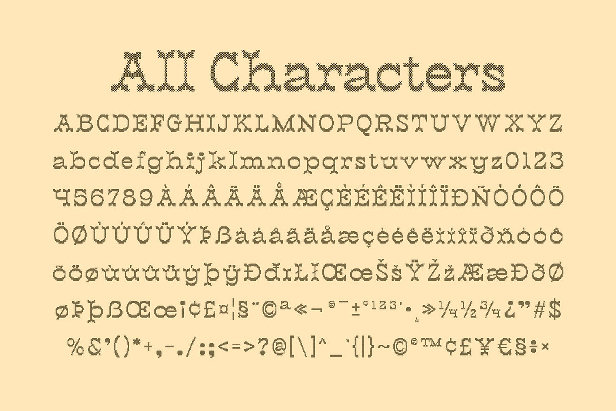 CS Mexico Stitched, a Serif Font by Craft Supply Co. (Photo 8 of 8)