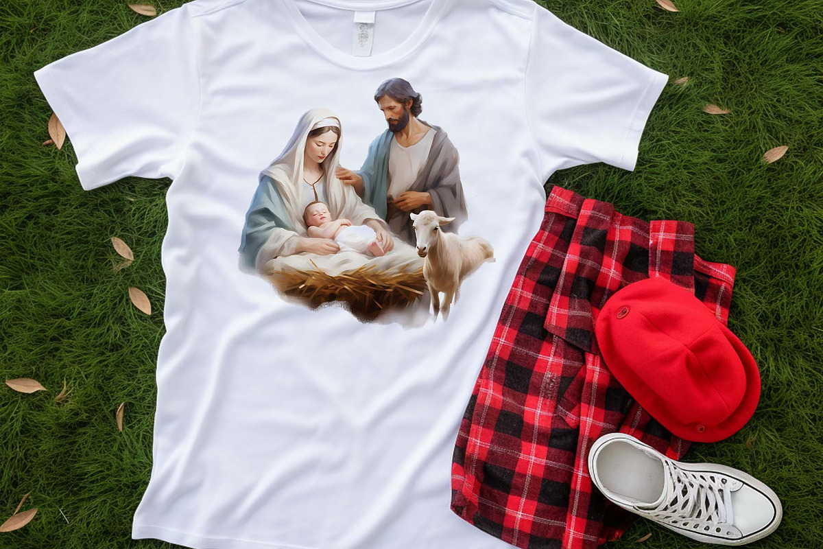 Christmas Nativity Sets Clipart Bund, an Illustration by Moon Studio (Photo 2 of 7)