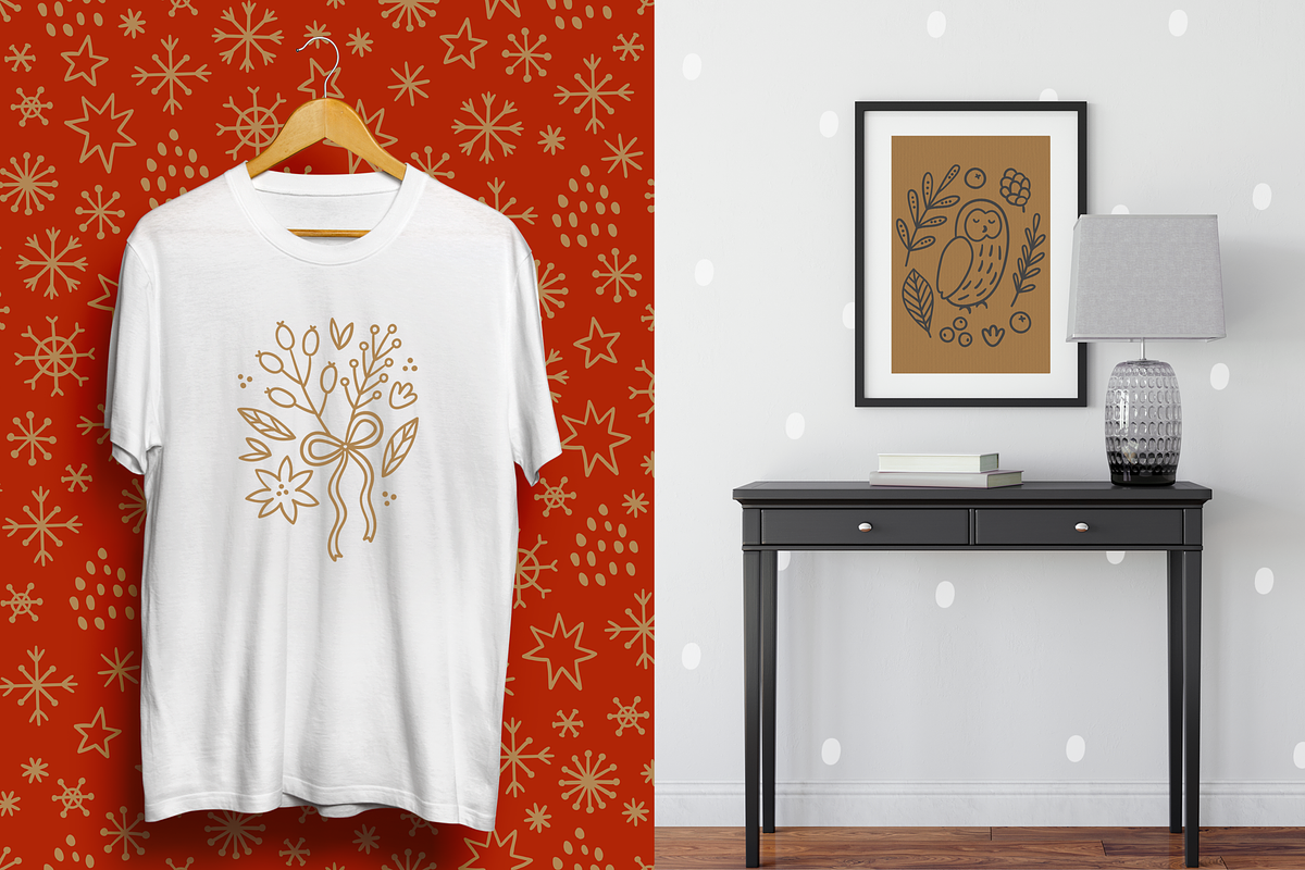 Winter Nature - Hand Drawn Kit, a Seasonal Illustration by miumiu (Photo 12 of 15)
