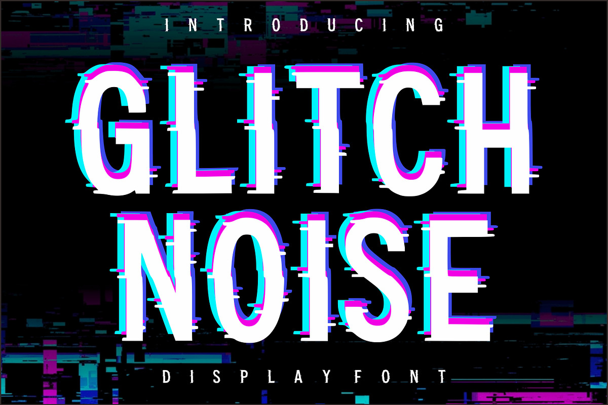 Glitch Noise, a Slab Serif Font by Limited.studio (Photo 1 of 6)
