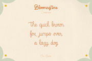 Blooming Time Font, a Script Font by Oui Studio (Thumbnail 3 of 12)