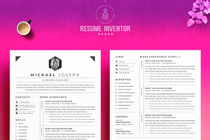 Simple CV-Resume Word Template UI/UX