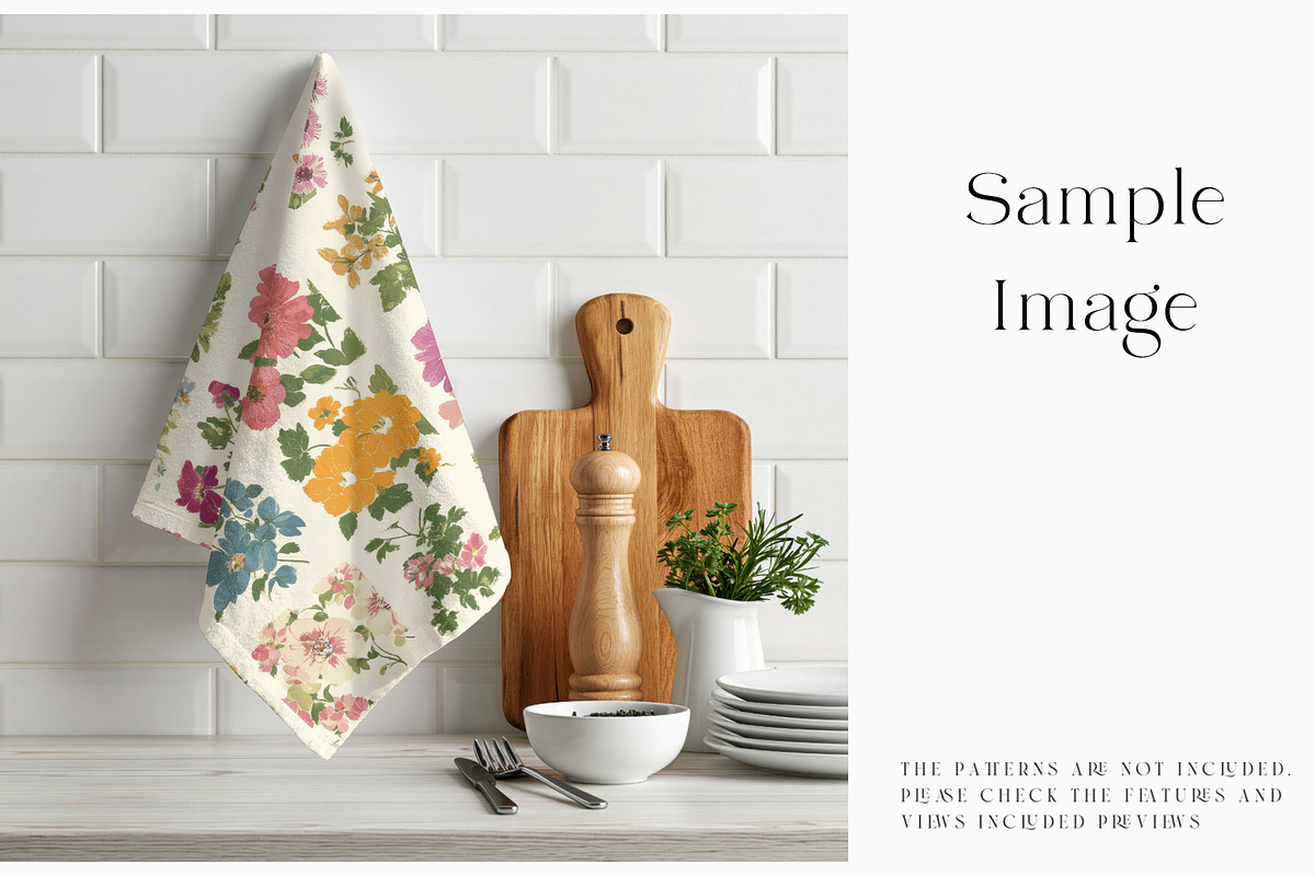 Kitchen Towel Mockups, a Household Mockup by mock-ups (Photo 7 of 13)