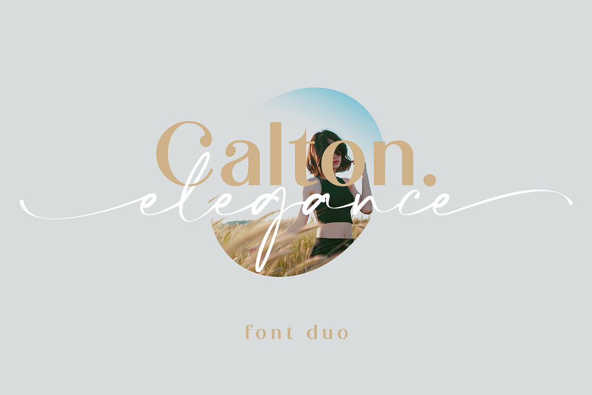 Calton Elegance | Font Duo, a Handwritten Font by Lemonthe (Photo 1 of 8)