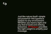 ZT Nature Sans - 18 Font & Variable, a Sans Serif Font by zelow type (Thumbnail 4 of 11)