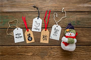Christmas cards and tags, a Decorative Illustration by Lena Kedrova (Thumbnail 6 of 7)