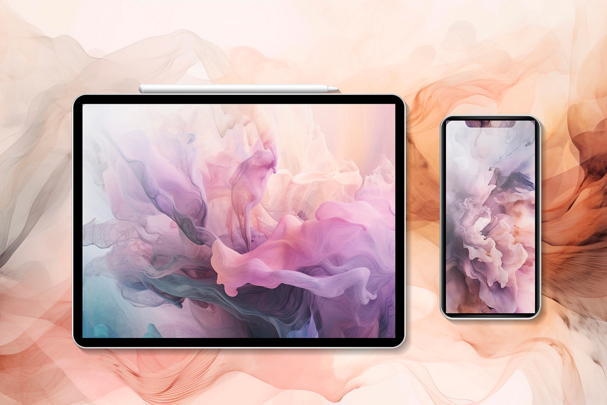 Abstract Liquid Backgrounds - Pastel, a Background Graphic by ArtIrisArt (Photo 9 of 13)