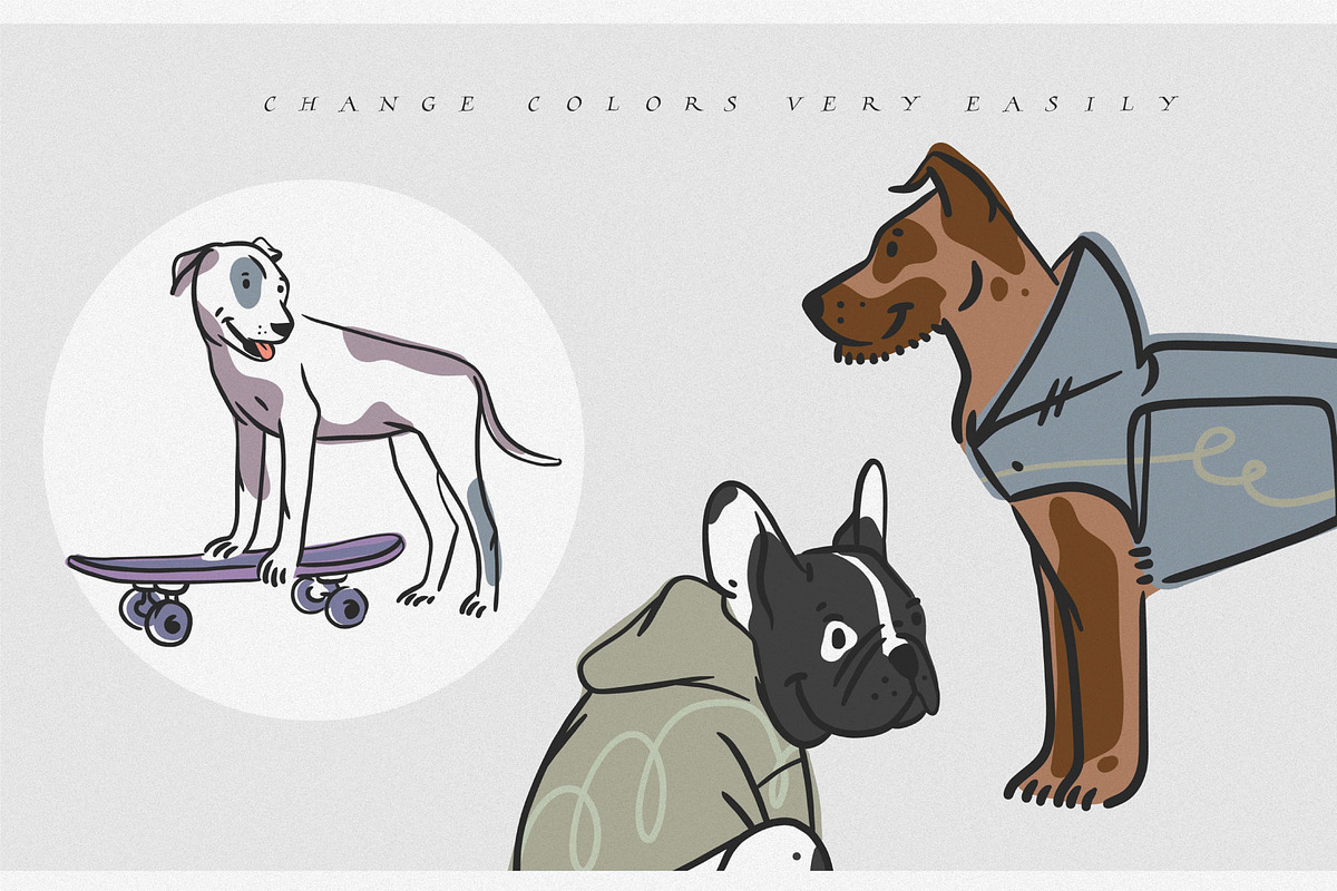 Cute doggy collection, an Animal Illustration by Anastasy_helter (Photo 7 of 15)