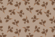 Birds motifs brown tones, a Pattern Graphic by Nocito Design (Thumbnail 2 of 6)