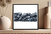 Watercolor Rock Borders Clipart Bund, an Illustration by DreamCafeArt (Thumbnail 5 of 9)