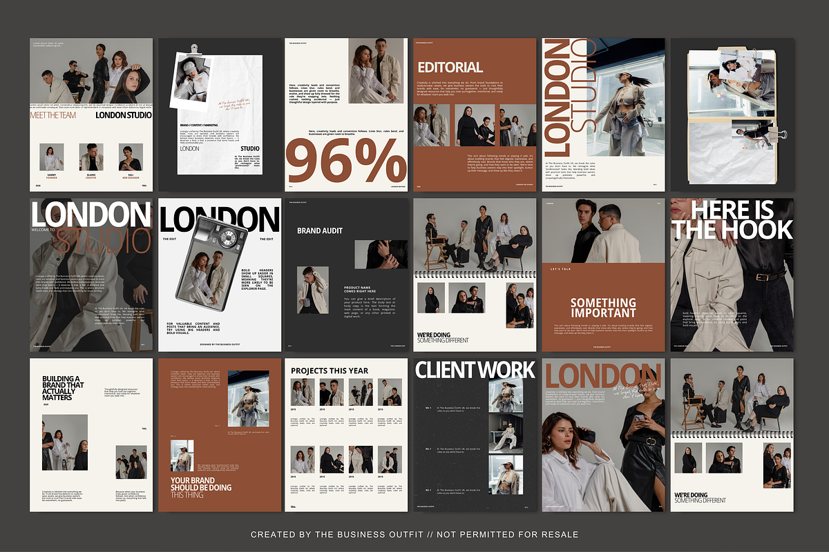 CANVA London Bold Social Media Posts, a Social Media Template by thebusinessoutfit (Photo 2 of 16)