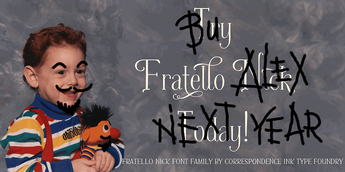Fratello Nick, a Handwritten Font by Correspondence Ink (Photo 23 of 23)